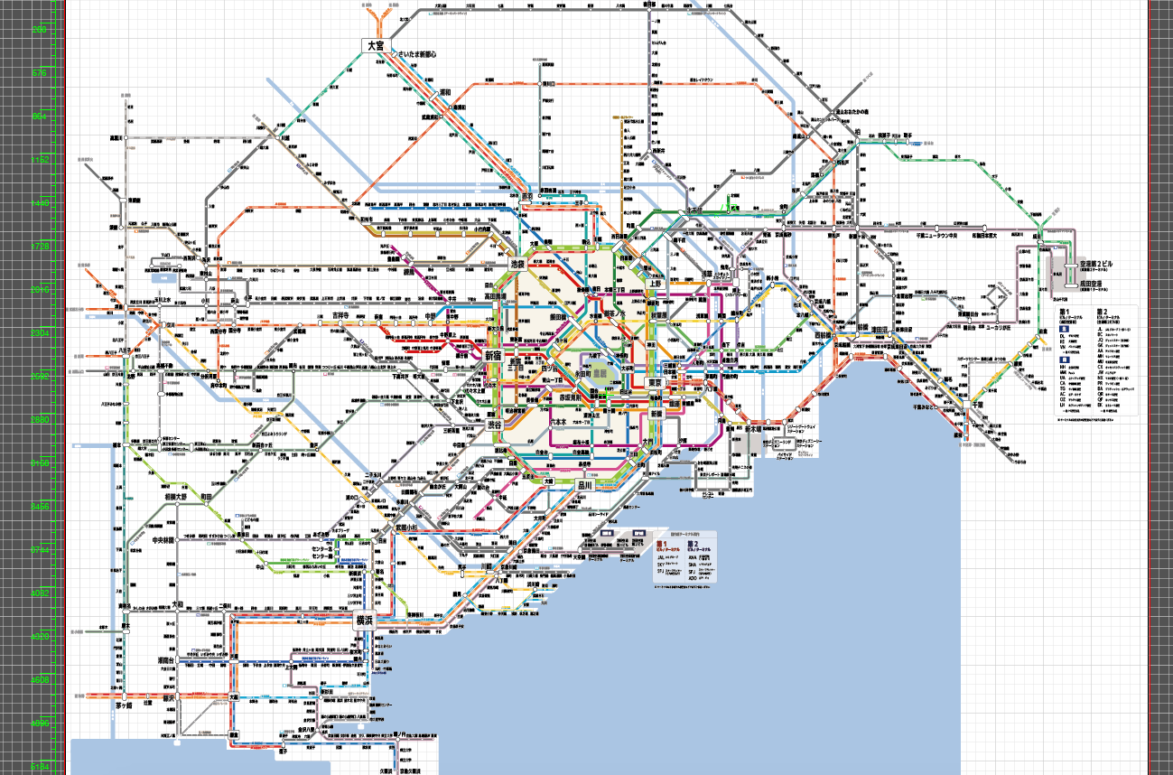 東京の鉄道路線図SVGを作りました＆パブリックドメインで配布します